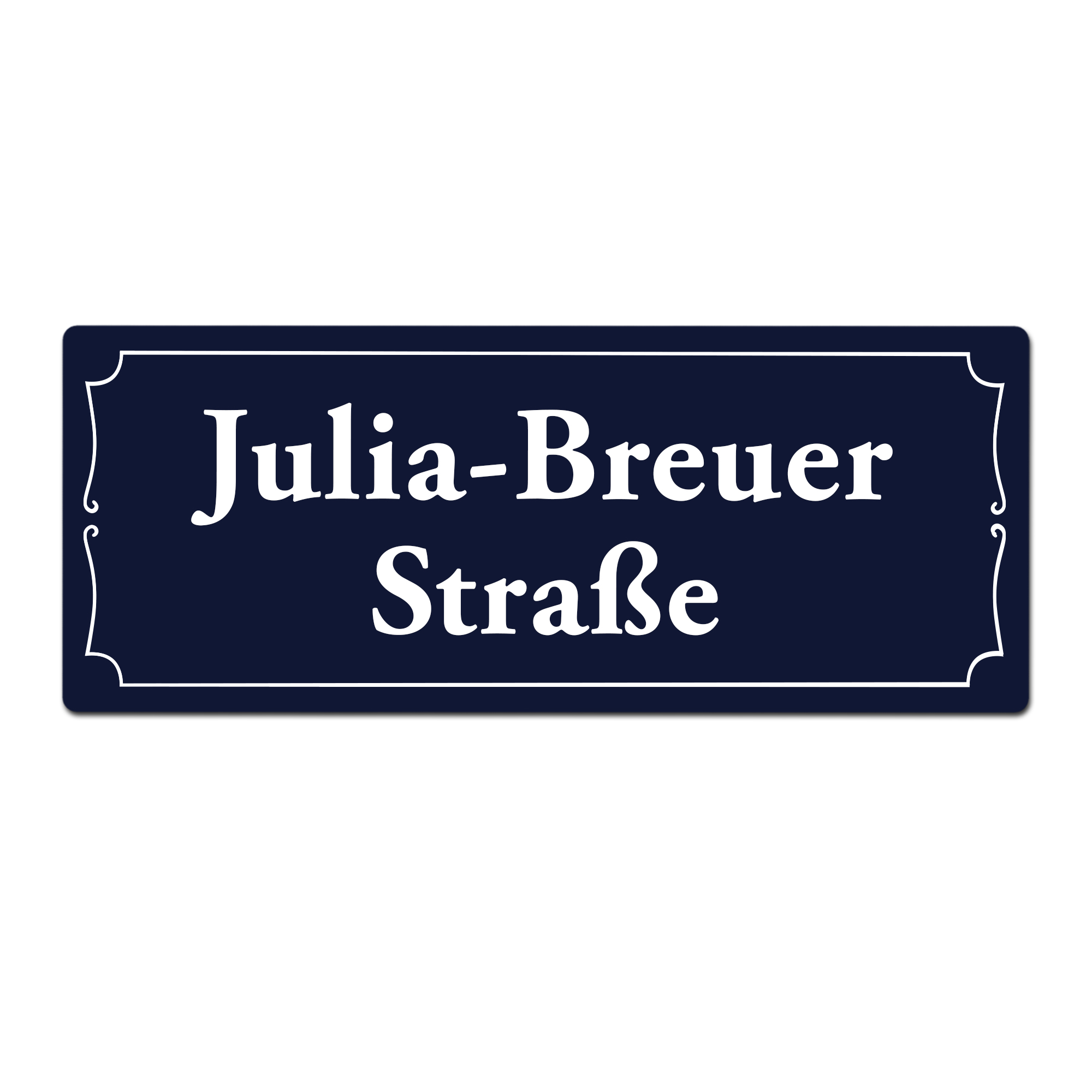 Türschild Vestfold mit Namen - Personalisiertes Straßenschild